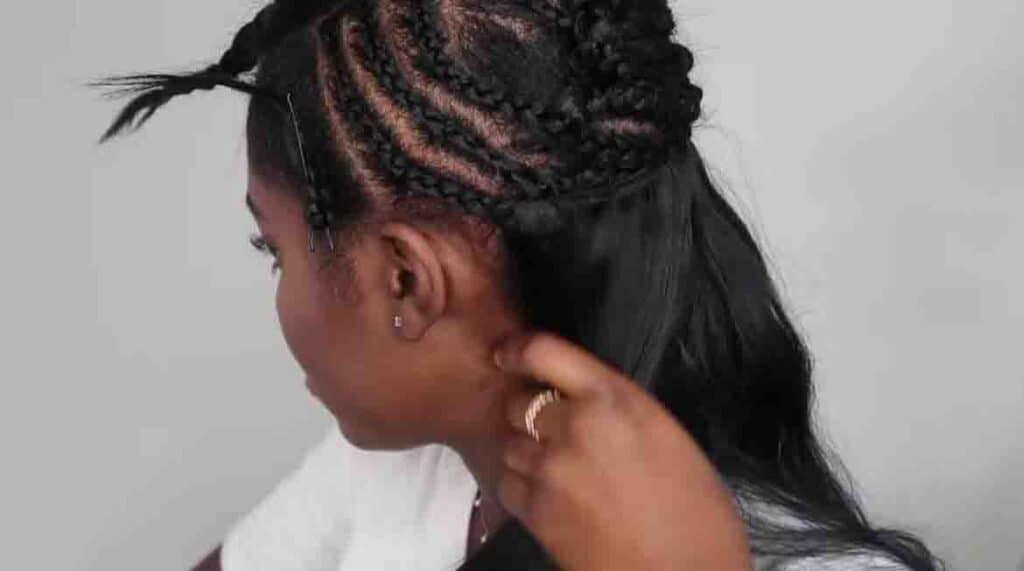 How do you clean your scalp with a sew in weave?