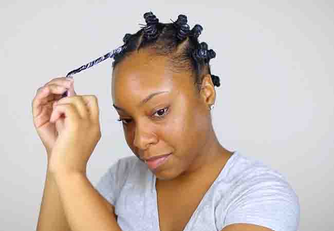 use setting lotion for your bantu knots 