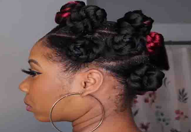 bantu knots worn by any person