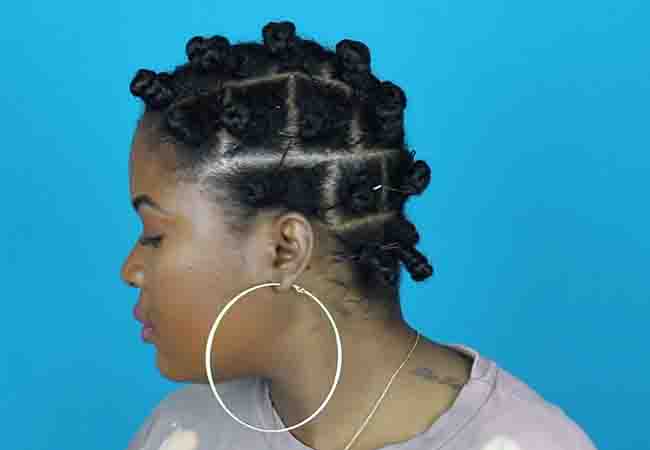 Bantu Hairstyle on Afro Hair