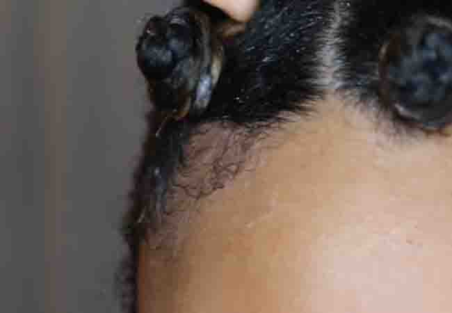 Bantu Knots On Wet Hair 