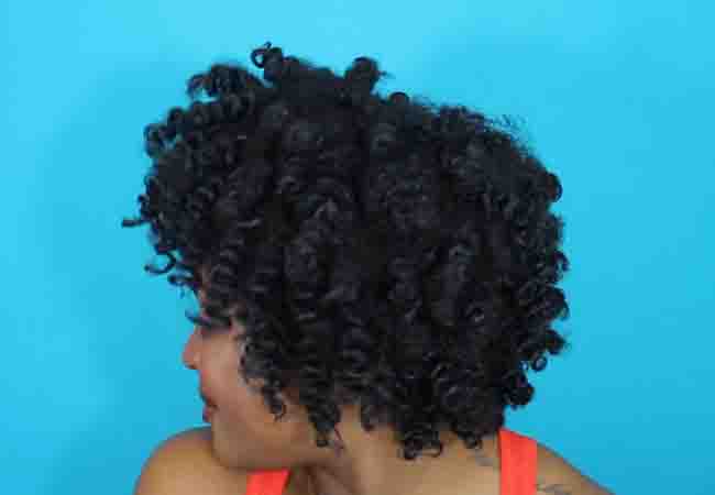 Bantu Knot Out on Type 4a/4b Hair