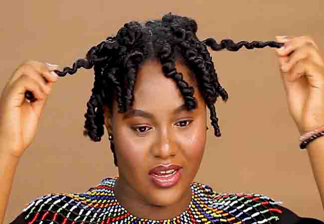 Bantu Knot Out on Type 4c Hair