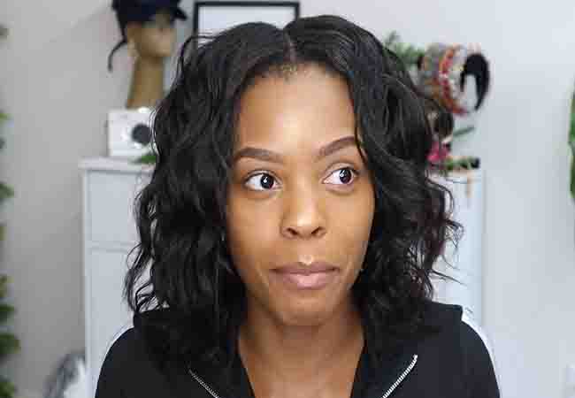 Bantu Knot Out on Relaxed Hair