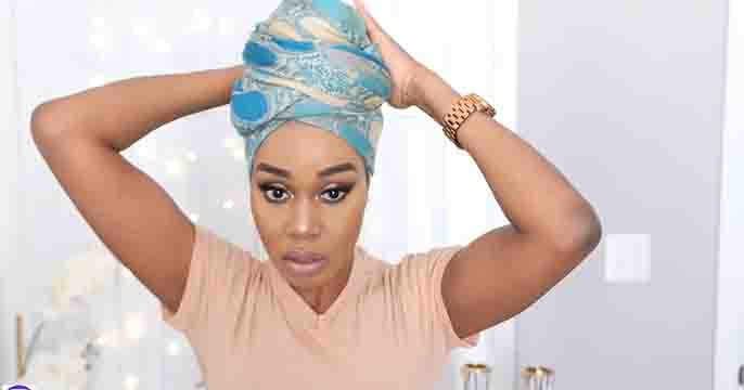 Head wraps fulfill the dual purpose of maintaining hair hydration and serving as a stylish accessory