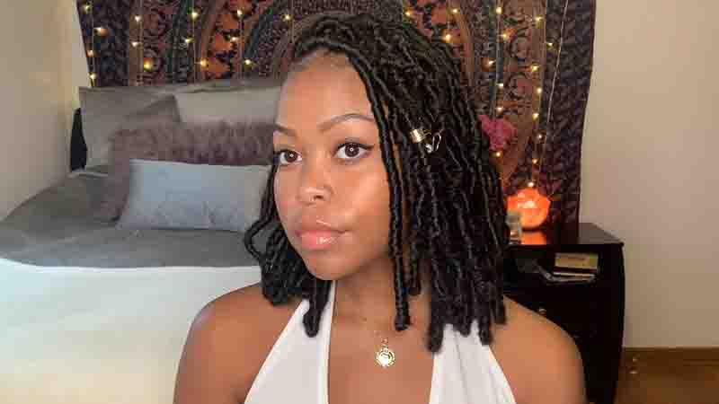Distressed Faux Locs Style
