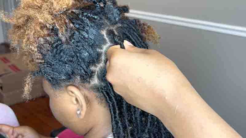 Sectioning Hair for Easy Removal