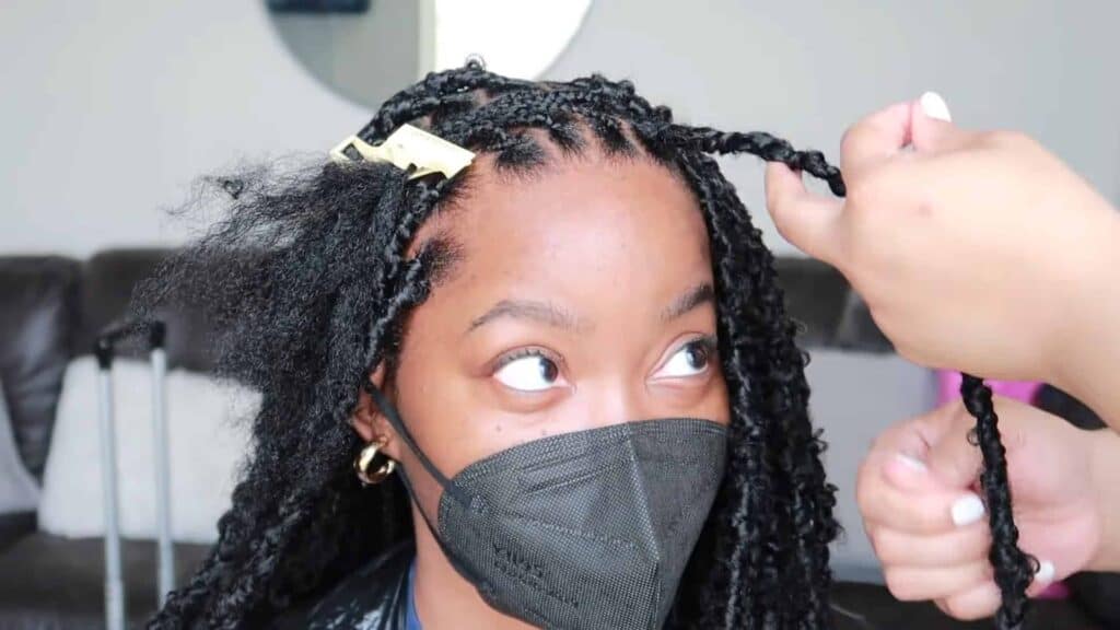 Faux locs wrapping and placement techniques